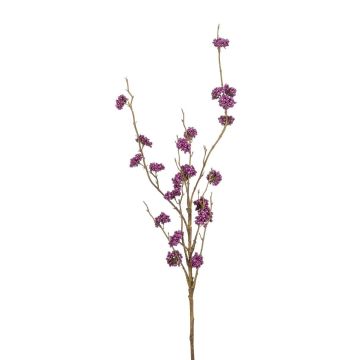 Rama artificial de silfio con bayas, violeta claro, 95 cm