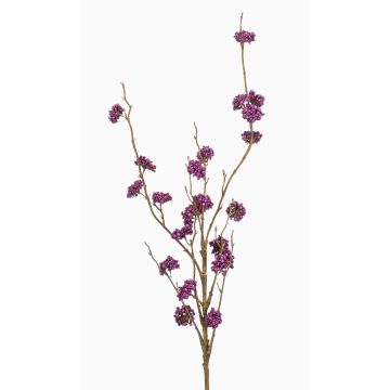 Rama artificial de silfio con bayas, violeta claro, 95 cm