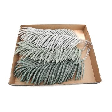 Palma artificial Areca ALANEA, 15 unidades, petróleo-menta-blanco, 45 cm