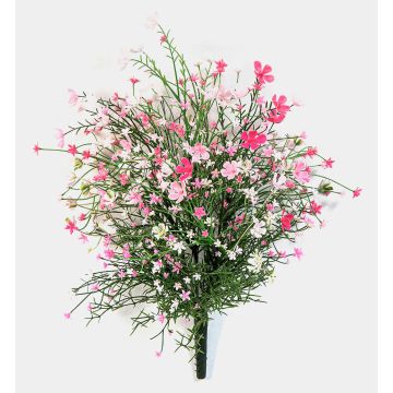 Flor artificial de gypsophila en varilla, crossdoor, rosa-rosa, 45 cm