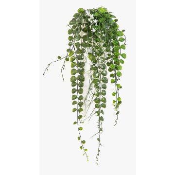 Planta colgante artificial de lluvia plateada KEMMO en varilla, flores, crossdoor, crema, 60 cm