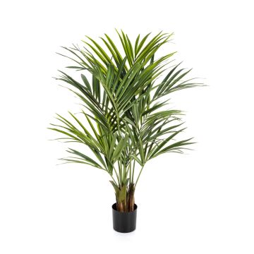 Palmera kentia artificial OMAYRA, difícilmente inflamable, 140 cm
