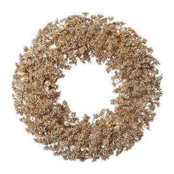 Corona decorativa bayas falsas DORNI, dorada, Ø 35 cm