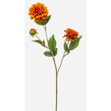 Rama artificial de dalia CEVAST, naranja, 70 cm