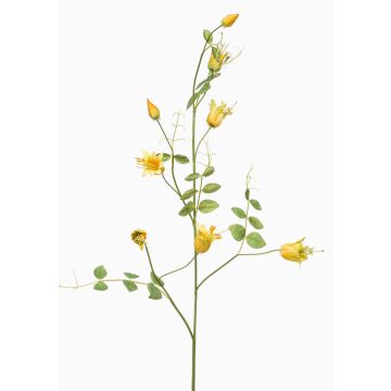 Rama decorativa de clemátide LENOMA, amarilla, 115 cm