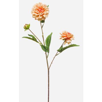 Rama artificial de dalia CEVAST, melocotón, 70 cm