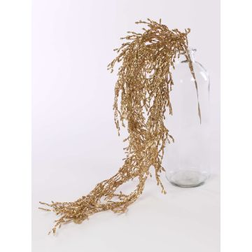 Cactus de coral artificial colgante TJORVEN, varilla de ajuste, brillo, oro, 95cm