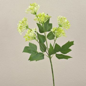Viburnum artificial YAMUNA, blanco-crema, 45cm, Ø7cm
