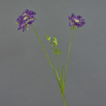 Scabiosa artificial ANDIA, lila-violeta, 80cm, Ø8-10cm