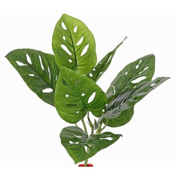 Filodendro Monstera Deliciosa artificial SOANN, en varilla de ajuste, 30cm