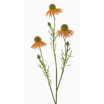 Echinacea artificial CELIO, albaricoque, 70cm, Ø6-7cm