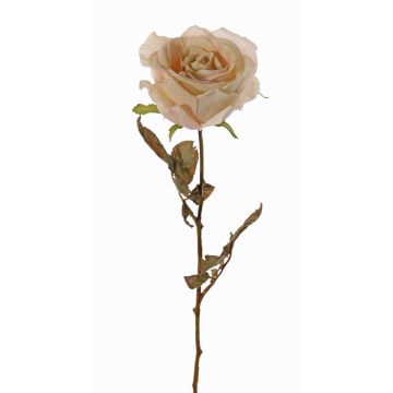 Rosa artificial NAJMA, crema-rosa, 65cm, Ø10cm