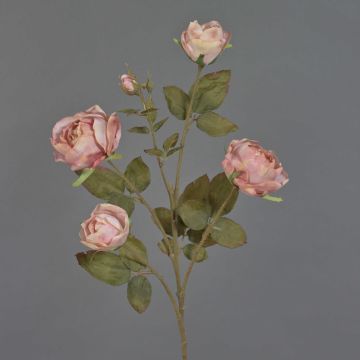 Rama de rosas artificial SITARA, rosa antigua, 75cm, Ø5-8cm