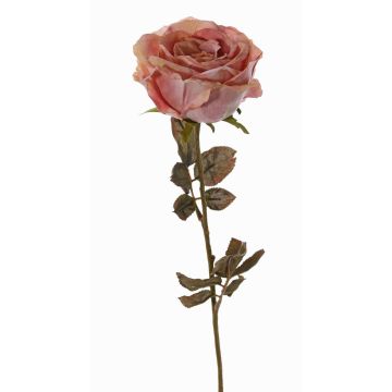 Rosa artificial NAJMA, rosa palo, 65cm, Ø10cm
