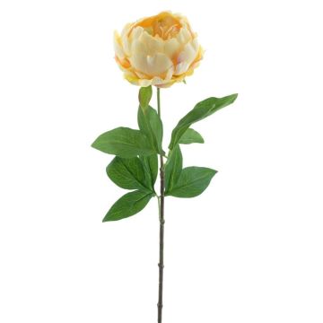Peonía artificial TALFY, amarilla, 65 cm