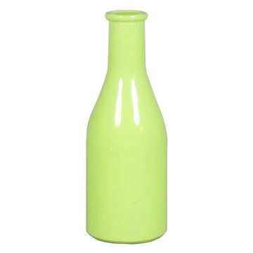 Botella decorativa de cristal ANYA, verde claro, 18cm, Ø6,5cm