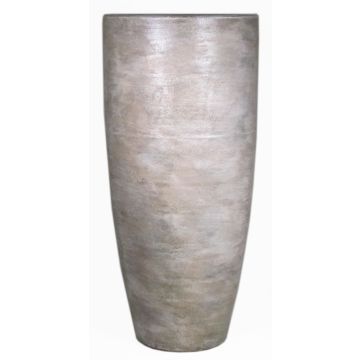 Jarrón alto de cerámica THORAN con grano, marrón-blanco, 90cm, Ø37cm