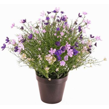 Flor decorativa GISINDA en maceta decorativa, lila-lila claro, 40cm