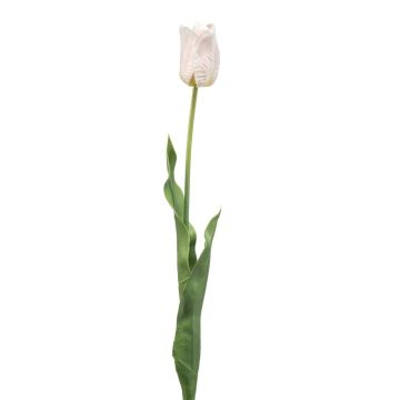 Tulipán artificial SIDRA, blanco-rosa pálido, 65cm