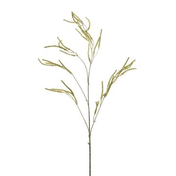 Rama decorativa de amaranto CERRO con flores, verde, 100cm