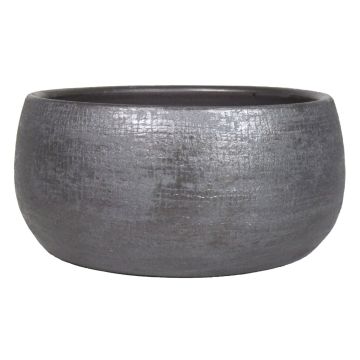 Bol decorativo de cerámica AGAPE con grano, negro, 15cm, Ø33cm