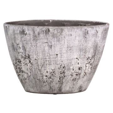 Macetero de cerámica para orquídeas ADELPHOS, ovalada, apariencia de piedra, gris oscuro-blanco, 32x14,5x22,5cm Macetero de cerámica para orquídeas ADELPHOS, ovalada, apariencia de piedra, gris oscuro-blanco, 32x14,5x22,5cm
