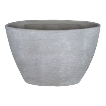 Macetero de cerámica para orquídeas RODISA, ovalado, gris hormigón, 32x14,5x22,5cm Macetero de cerámica para orquídeas RODISA, ovalado, gris hormigón, 32x14,5x22,5cm