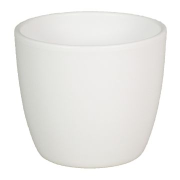 Jardinera de cerámica grande TEHERAN BASAR, blanco-mate, 25cm, Ø28cm Jardinera de cerámica grande TEHERAN BASAR, blanco-mate, 25cm, Ø28cm