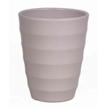 Jardinera de cerámica IZEH para orquídeas, gris mate, 17cm, Ø14cm Jardinera de cerámica IZEH para orquídeas, gris mate, 17cm, Ø14cm