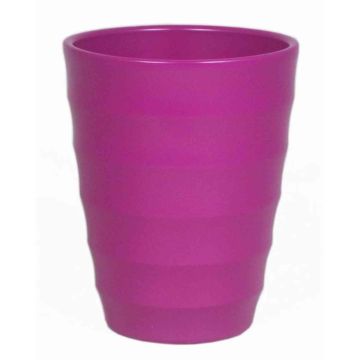 Jardinera de cerámica IZEH para orquídeas, fucsia-mate, 17cm, Ø14cm Jardinera de cerámica IZEH para orquídeas, fucsia-mate, 17cm, Ø14cm