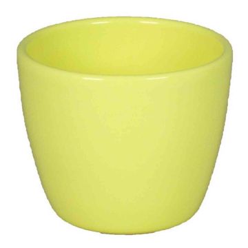 Macetero de cerámica para plantas pequeñas TEHERAN BASAR, amarillo claro, 6cm, Ø7,5cm