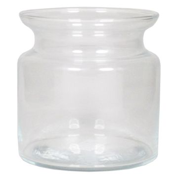 Porta velas de cristal HANNA OCEAN, transparente, 15cm, Ø15cm