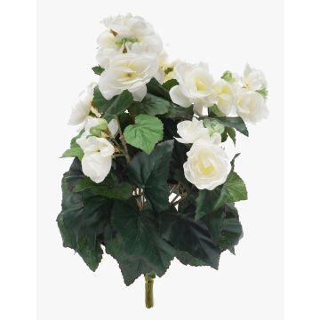 Begonia artificial CATINKA en palo, crema, 30cm