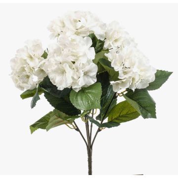 Hortensia artificial JONE en varilla, crema, 40cm