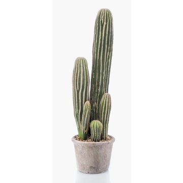 Cactus San Pedro artificial DACON en maceta decorativa, verde, 55 cm