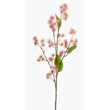 Rama falsa de ricino GROBAS con flores, rosa, 80cm