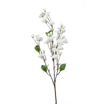 Rama falsa de cerezo de flor japonés AKEMI con flores, blanco, 90cm