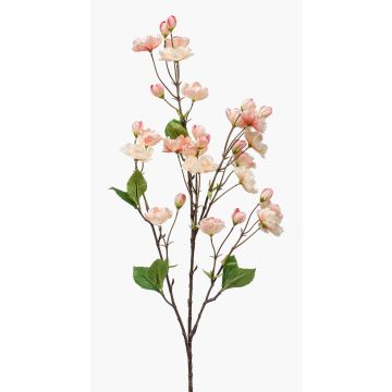 Rama falsa de cerezo de flor japonés AKEMI con flores, salmón, 90cm
