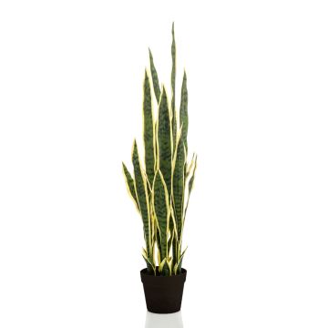 Sansevieria artificial ELENE, verde-amarillo, 95cm