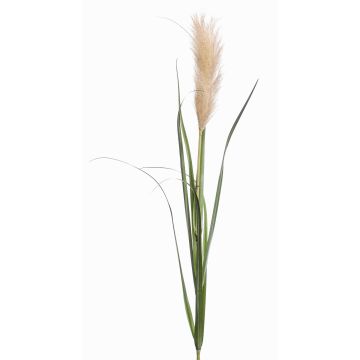 Hierba de la pampa decorativa ALCANTARA con panícula, verde-marrón, 120cm