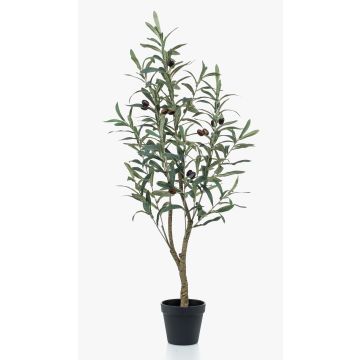 Olivo decorativo CLAYTON, tronco artificial, con frutos, 90cm