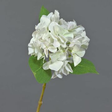Flor de hortensia textil AMARILDO, blanca, 45cm