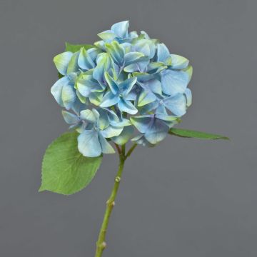 Flor de hortensia textil AMARILDO, azul, 45cm