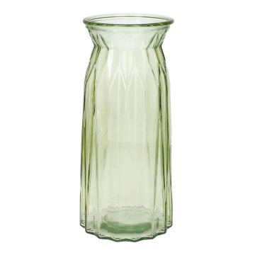 Jarrón de cristal RUBIE, verde claro-transparente, 20cm, Ø10,8cm Jarrón de cristal RUBIE, verde claro-transparente, 20cm, Ø10,8cm