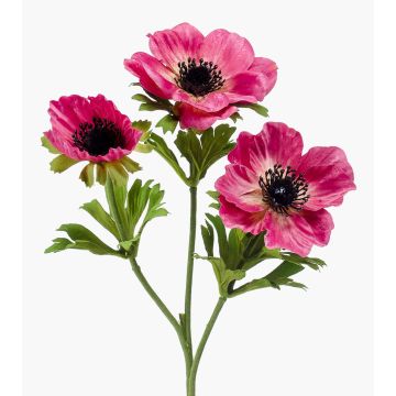Anémona textil RUBINA, rosa, 55cm