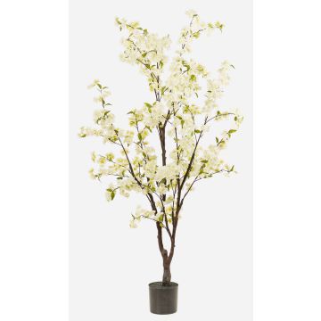 Árbol de cerezo artificial JANKFUN con flores, tronco artificial, blanco, 175 cm