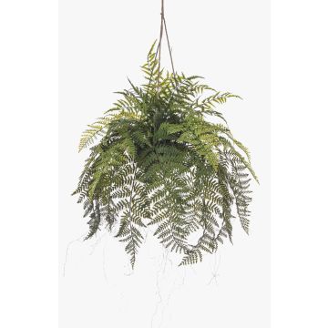 Planta artificial helecho colgante GRALON, maceta decorativa, raíces, colgante, verde, 80 cm Planta artificial helecho colgante GRALON, maceta decorativa, raíces, colgante, verde, 80 cm