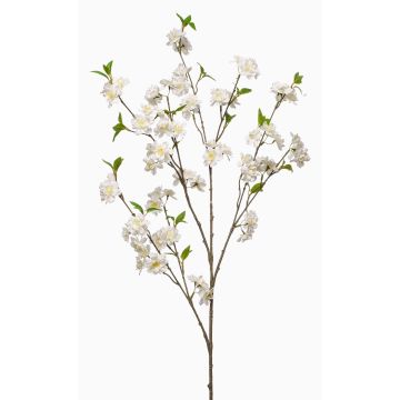 Rama artificial cerezo ornamental VERIANO con flores, blanco, 120 cm