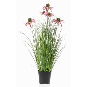 Girasol artificial SHALLA con flores, lila, 60 cm