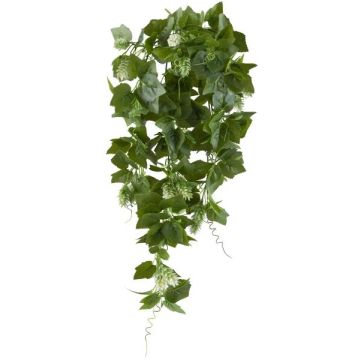 Colgante decorativo lúpulo PRUHEN, varilla, flores, verde, 80 cm